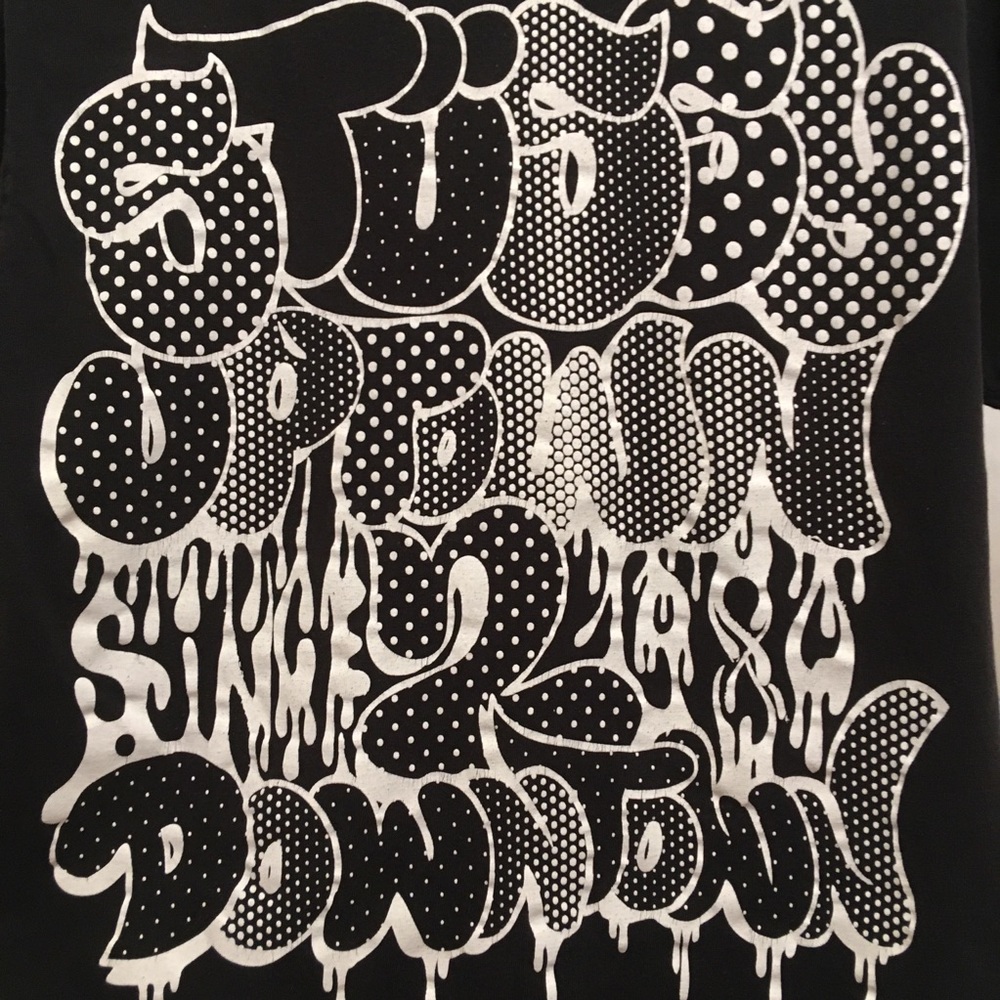 Vintage Rare STUSSY Uptown 2 Downtown T-Shirt
